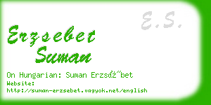 erzsebet suman business card